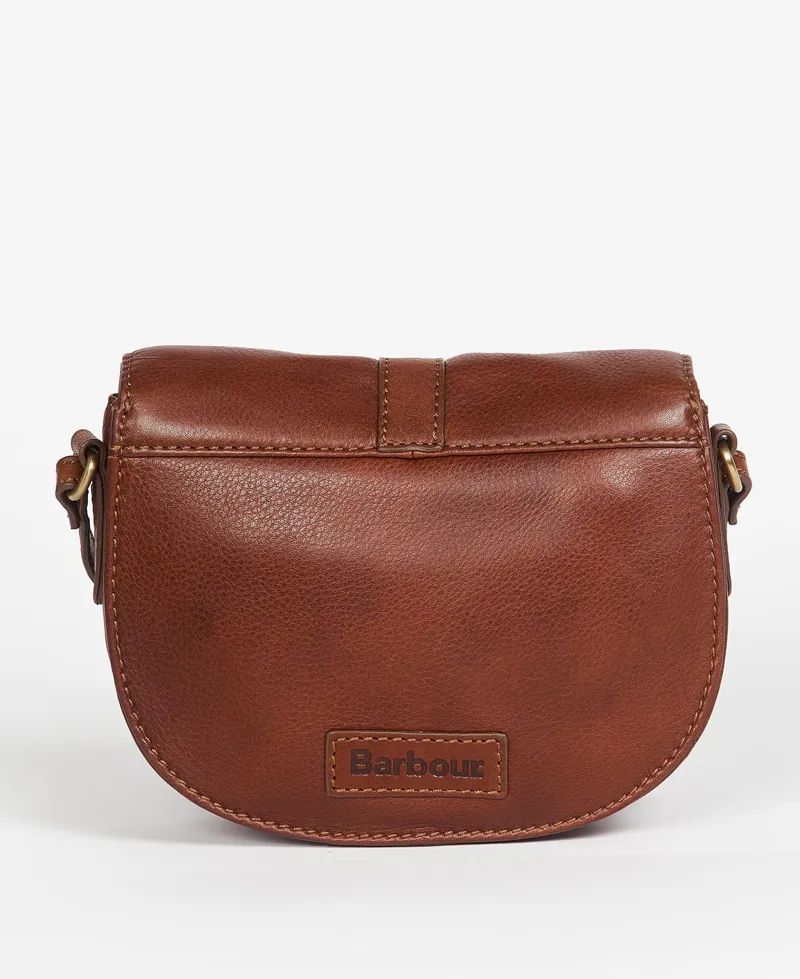 Barbour Laire Leather Saddle Bag in Tan-1
